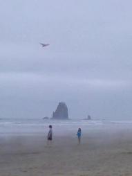 Amaranthus and Savvy at the needles by haystack rock cannon beach 2012