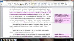 doublespaced, aligned lft with comments prnt scrn for lirf