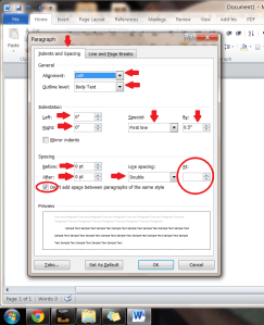 paragraph formatting for editors and submissions