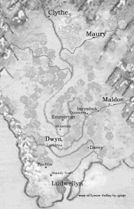 Map of Eynier Valley © Connie J. Jasperson 2014
