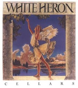 White Heron winery label