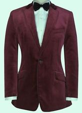 purple velvet blazer