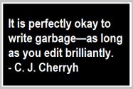 ok to write garbage quote c j cherryh