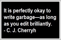 ok to write garbage quote c j cherryh