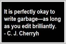 ok to write garbage quote c j cherryh