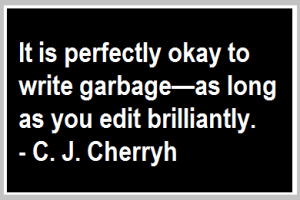 ok to write garbage quote c j cherryh