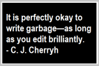 ok to write garbage quote c j cherryh
