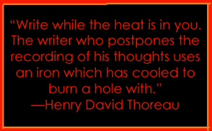 write-henry david thoreau quote