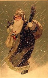 santa in snow storm