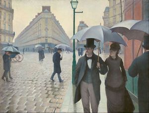 The Rainy Day, Gustave Caillebotte PD|100 via Wikimedia Commons The Rainy Day, Gustave Caillebotte