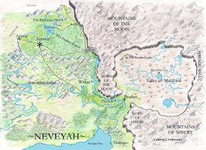 Map of Neveyah, color copy