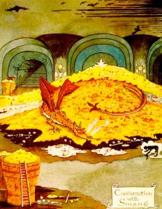 A conversation with Smaug by J.R.R. Tolkien