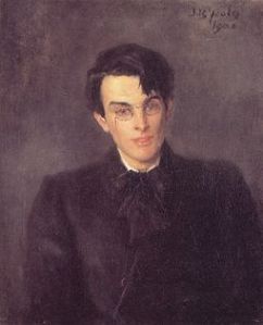 William Butler Yeats, painted by his father, John Butler Yeats, 1900