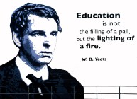 Yeats Mural and quote