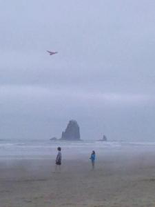 Amaranthus and Savvy at the needles by haystack rock cannon beach 2012