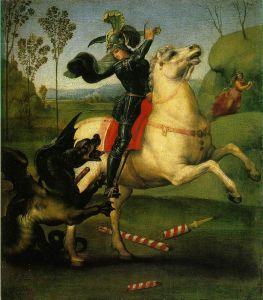 St. George and the Dragon, Raphael via Wikimedia Commons