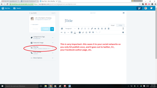 WordPress new format screenshot sharing