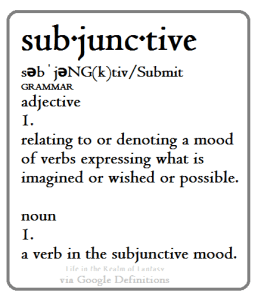 Subjunctive definition