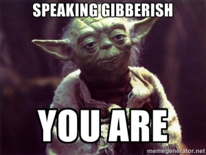 yoda gibberish meme
