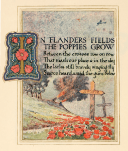 800px-In_Flanders_Fields_(1921)_illustrated by Ernest Clegg