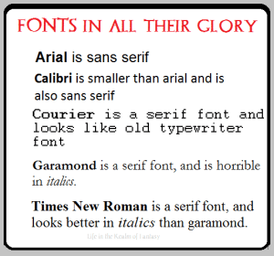 Fonts in all their glory