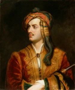 Lord Byron painted by Thomas Phillips in 1813. Venizelos Mansion, Athens (the British Ambassador's residence)