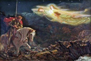 Sir Galahad, the Quest for the Holy Grail, by Sir Arthur Hughes, 1870, PD|100 via Wikimedia Commons