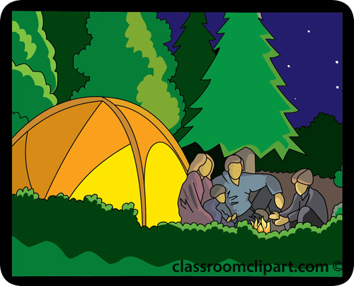 Family Camping Clipart