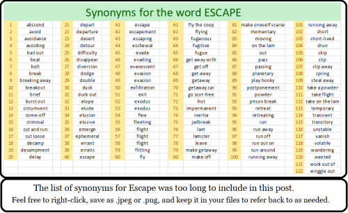 Escape-synonyms-01112021LIRF