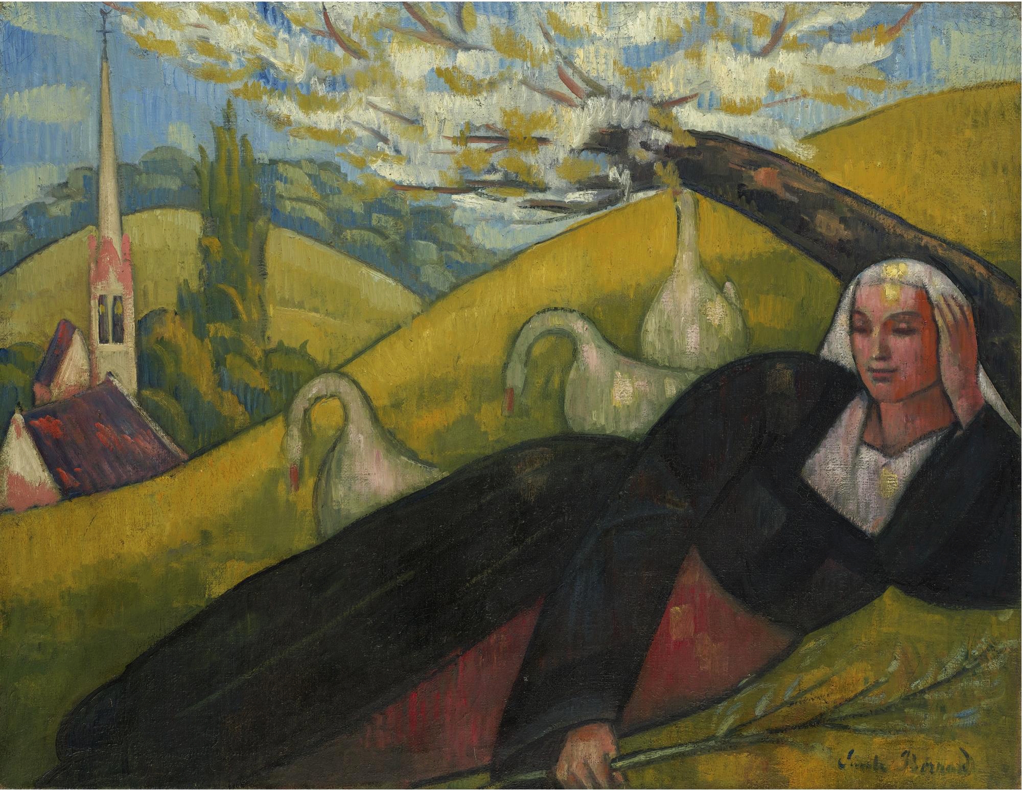 Émile_Bernard_-_Le_repos_à_Pont-Aven