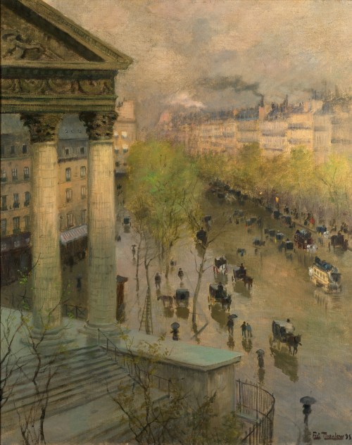 Frits_Thaulow_-_Boulevard_de_la_Madeleine_à_Paris_(1890s)