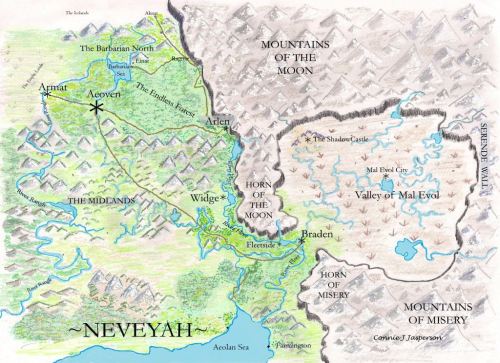 Map of Neveyah, color copy compressed