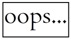 oops