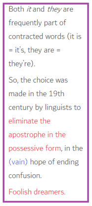 aprostophes its they