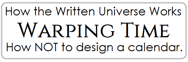 How the written universe works - warping time.