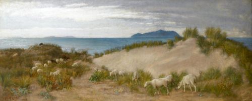 Edith_Corbet_Sheep_Grazing_in_the_Dunes,_on_an_Italian_Coast