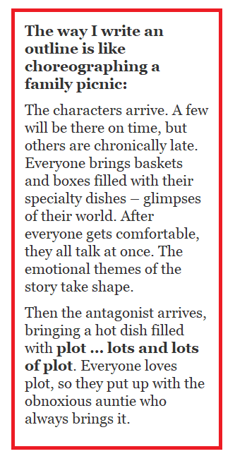 plotting as a family picnic