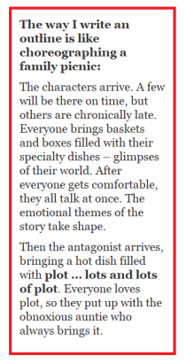 plotting as a family picnic