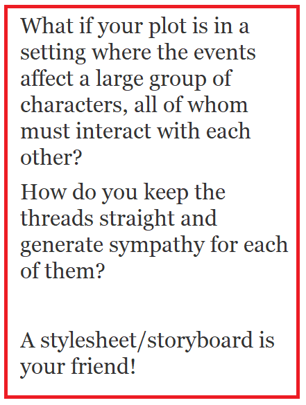 a storyboard is your friend