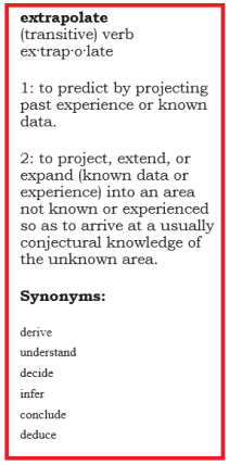 extrapolate