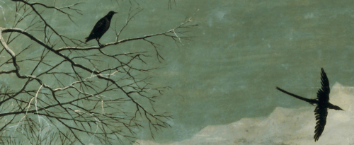 detai_birds_hunters_in_the_snow_Brueghel