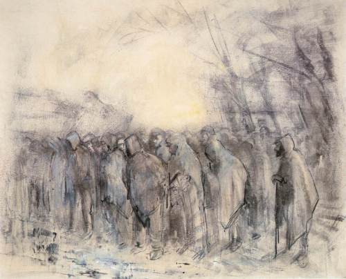 László_Mednyánszky_Prisoners_Marching_Off_1914-18